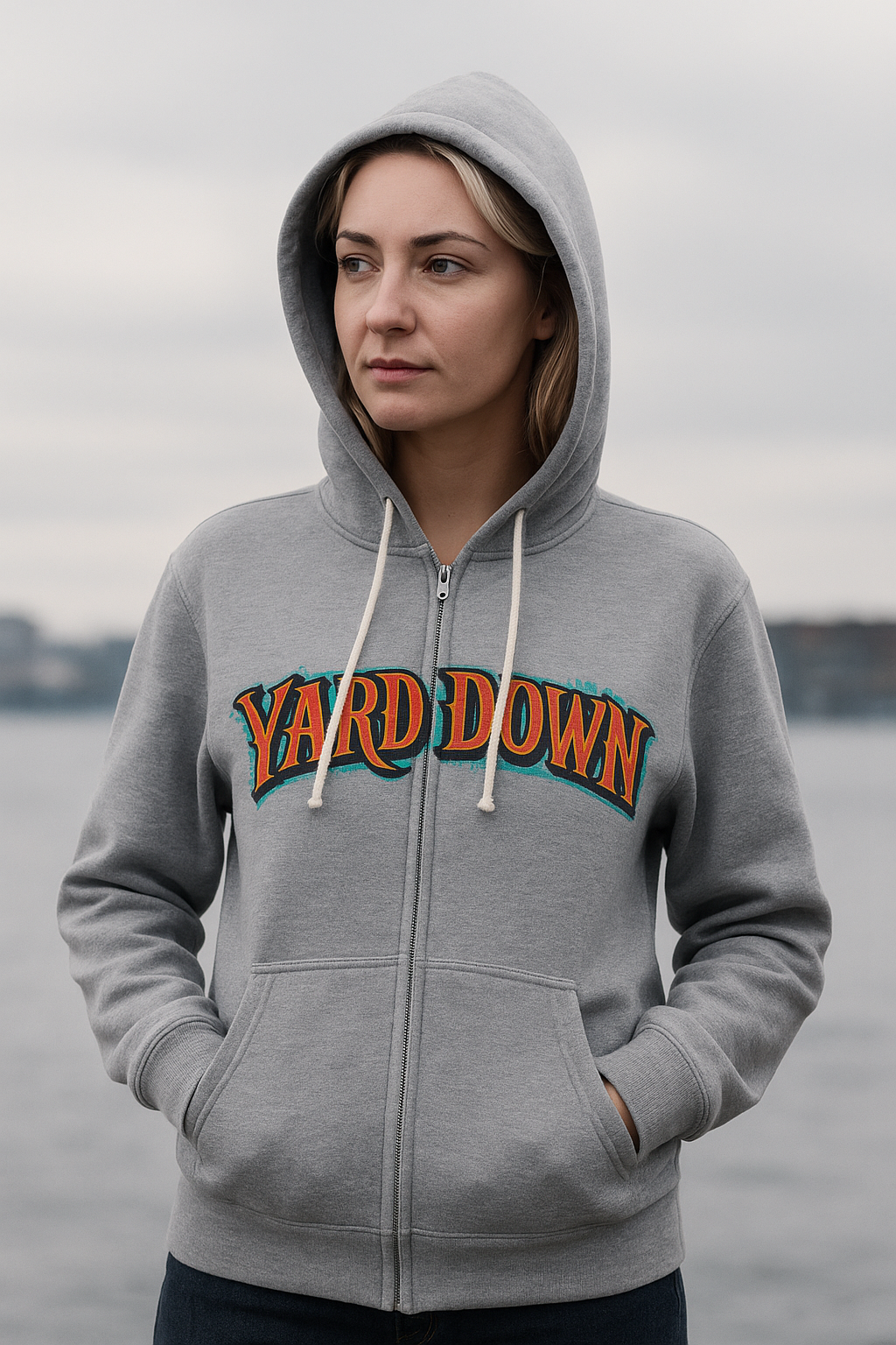 Bighouse “Yard Down” Zip Hoodie — Gray